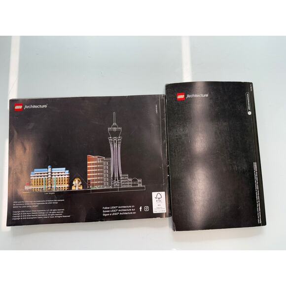 Book only Lego Instructions Manual Booklet Architecture Eiffel Tower/las Vegas - Picture 2 of 4